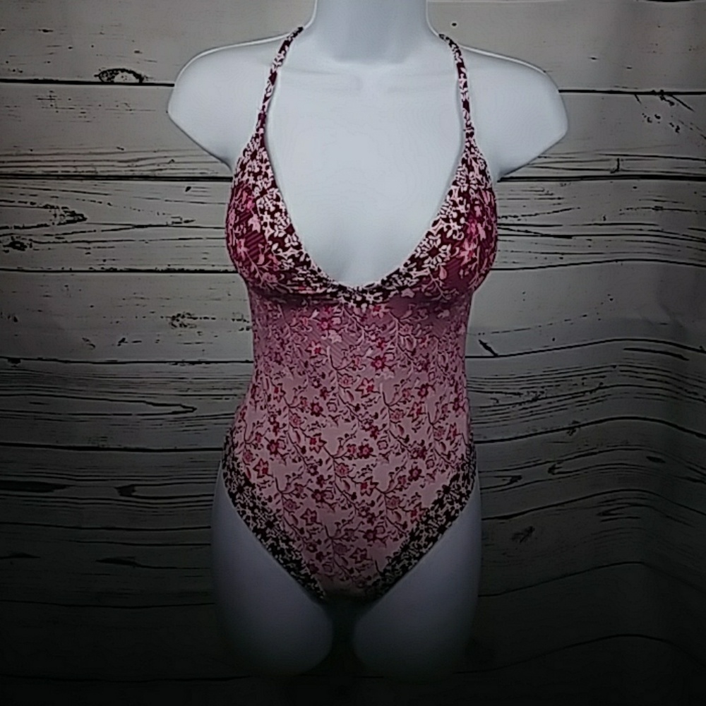 Lucky NWT brand floral monokini size XS - Picture 3 of 6